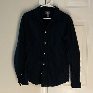 Dark blue Button-Up Shirt linen